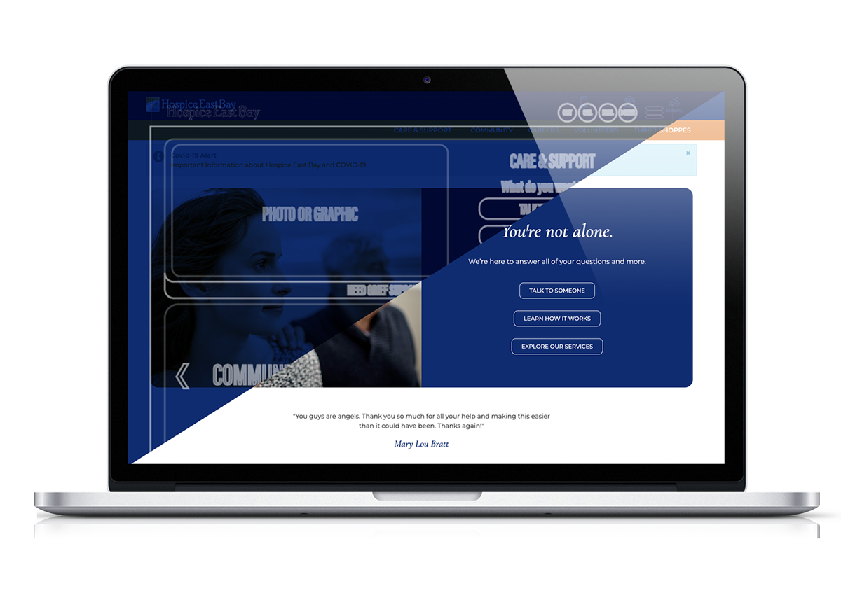 hospice east bay ux and website