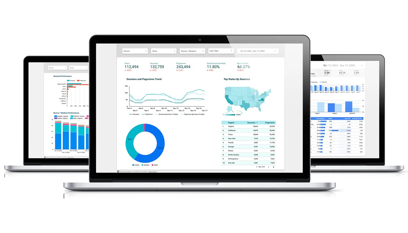 analytics dashboards