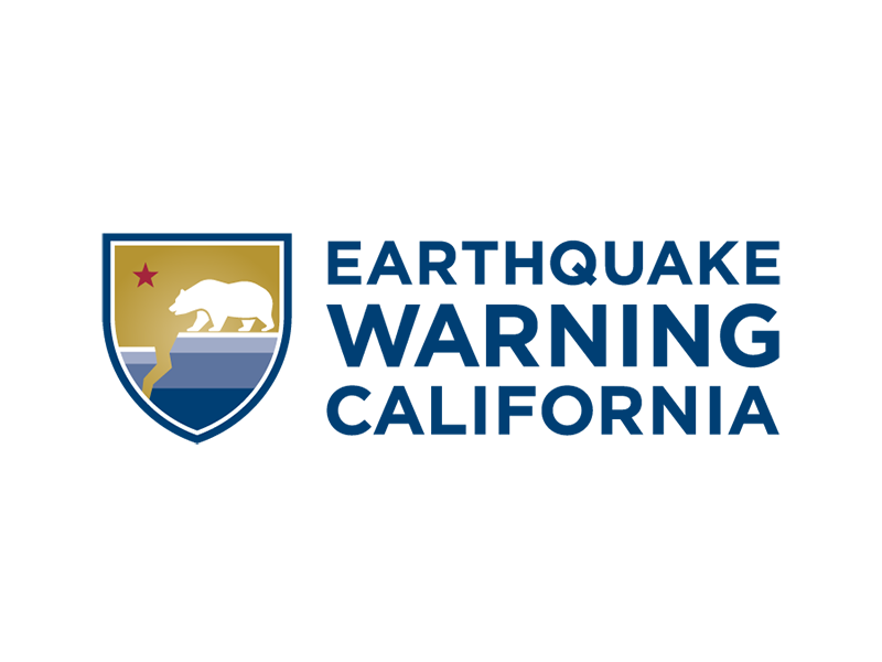 earthquake warning california logo