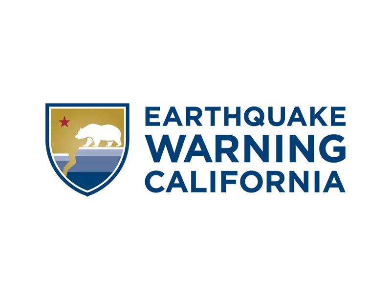 earthquake warning california logo